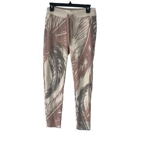 Juvia Women's Size XS Tropical Pink Soft Loungewear Sweat Pants